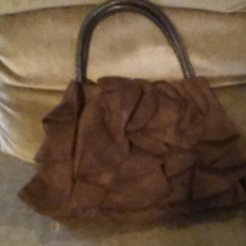 Suede purse